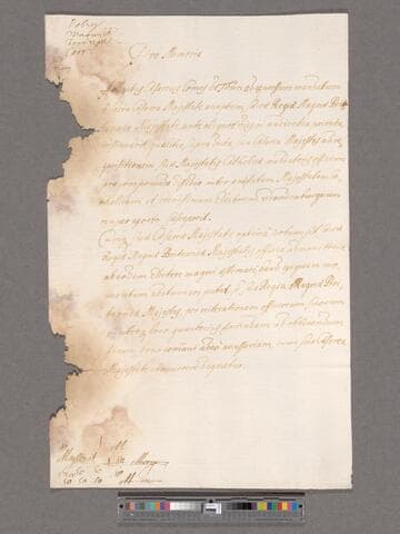 Thun, Franz Sigmund, Graf von. Memorandum