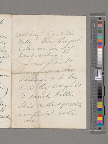 Opie, Amelia (Alderson). Letter to Elizabeth Amelia Briggs