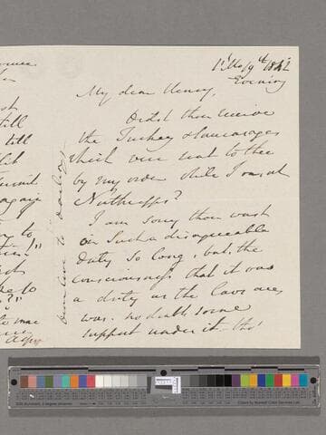 Opie, Amelia (Alderson).  Letter to Henry Perronet Briggs
