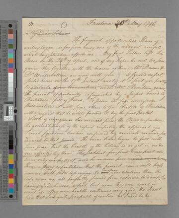 Zachary Macaulay. Letter to Selina (Mills) after Macaulay