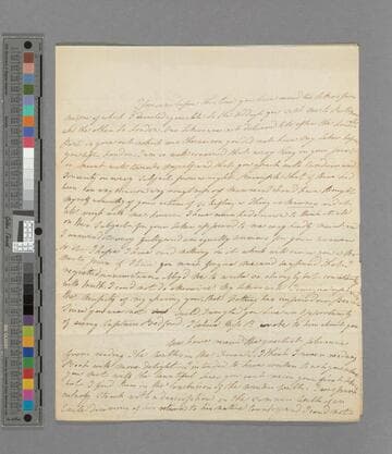 Selina (Mills) Macaulay. Letter to Zachary Macaulay