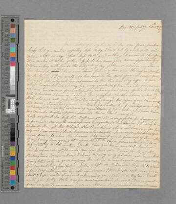 Zachary Macaulay. Letter to Selina (Mills) after Macaulay