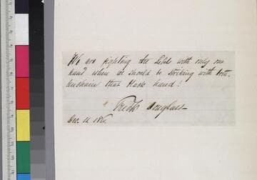 Autographed sentiment