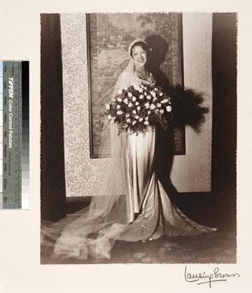 Wedding portrait of Mabel Hong