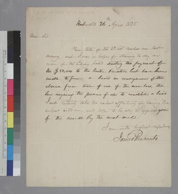 James Pleasants, Richmond, letter to Thomas Jefferson