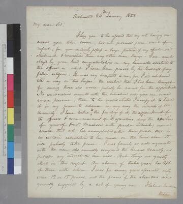 James Pleasants, Richmond, letter to Thomas Jefferson