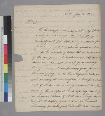 William Hilliard, Cummings, Hilliard & Co., Boston, letter to Thomas Jefferson, Monticello