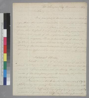 John Wilson, Washington, D.C., letter to Thomas Jefferson