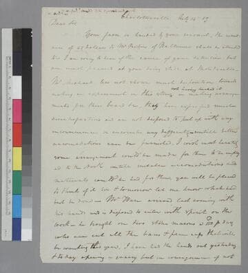 Arthur S. Brockenbrough, Charlottesville, letter to Thomas Jefferson