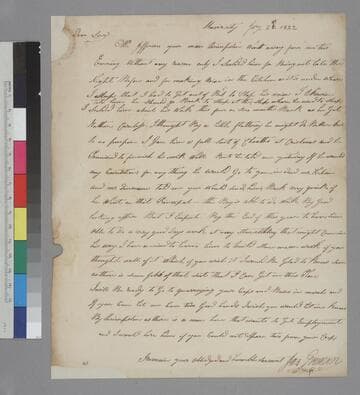 John Gorman, University, letter to Thomas Jefferson