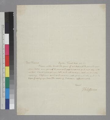 Thomas Jefferson, Poplar Forest, letter to Francis Wayles Eppes