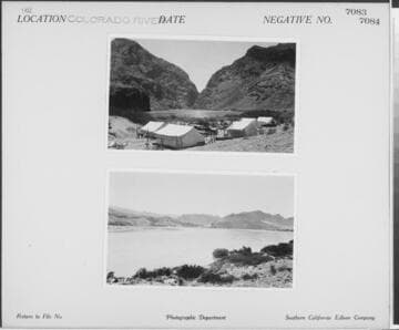Colorado River - Tent camp near riverbank of Colorado River