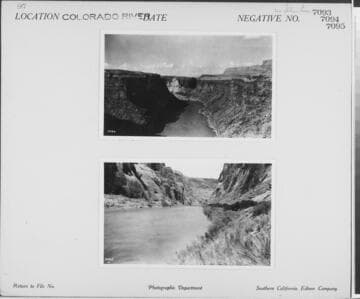 Colorado River - Colorado River from canyon rim