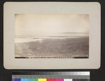 View of lake and mountains, head of Grantley River