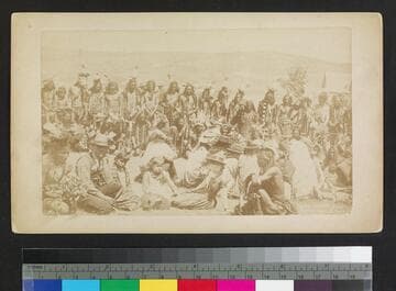 Sioux Indians Preparing for War Dance