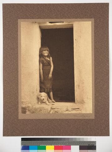 Popomana, Hopi maiden of Shongopovi, Painted Desert, Arizona