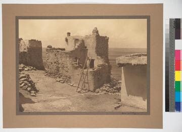 Typical house cluster of the Hopi Indians at the pueblo of Walpi