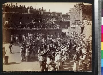War Dance of the Zuni Indians, Zuni Pueblo, New Mexico
