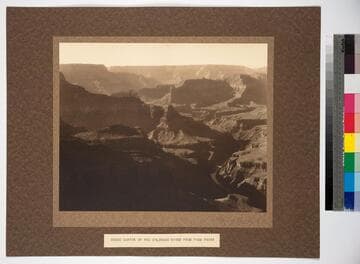 Colorado River, Arizona. The gorge from Pima Point looking across to the North rim