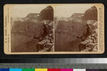 Bonners Castle and Ruins of Paradise in Grand Canyon of the Colorado in Arizona, via Ash Fork