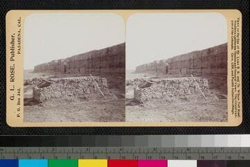 Wall of defense, Acoma Pueblo