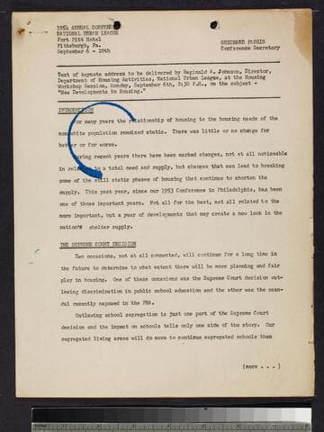 Keynote Address by Johnson