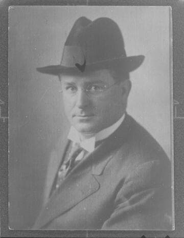 A portrait of B.F. Pearson. This is not part of the EEC collection as we found it. EEC 184 is missing. The negatives