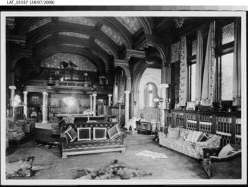 Billiard room / lounge at Vermejo Ranch