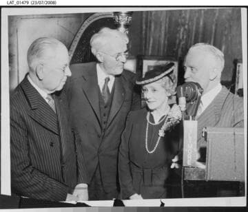 Harry Chandler at "Old Timers" award ceremony