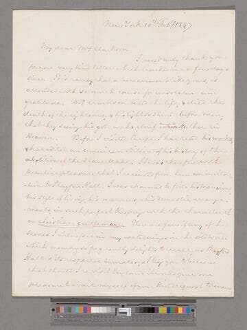 Jay, William. Letter to Catherine (Buck) Clarkson