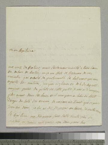 Letter : on board Astree, to Charles-René-Dominique Sochet Destouches, 1781 April 17
