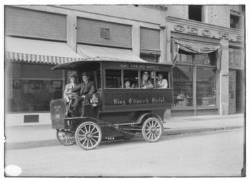 The King Edward Hotel automobile bus