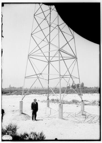 Miscellaneous Transmission - McNeil. to Sherman Tower in cement foundation