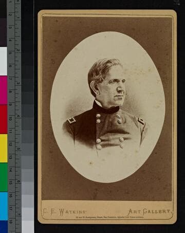 Gen. Canby, killed by the Modoc Indians in the Lava beds