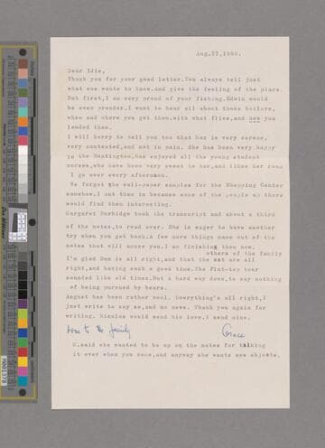 Hubble, Grace Burke. Letter to Ida Crotty
