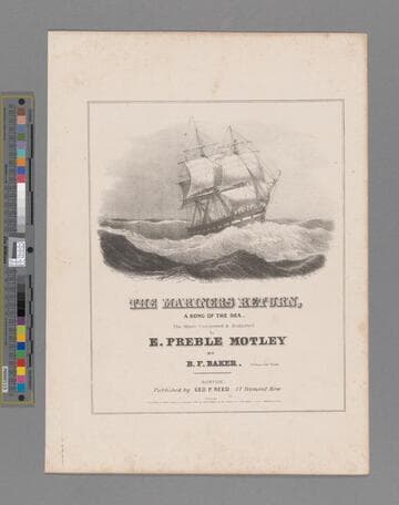 The mariners return : a song of the sea / the music composed & dedicated to E. Preble Motley by B. F. Baker