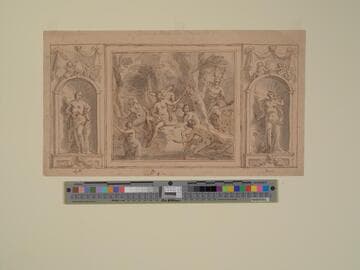 Wall design with Diana and Actaeon