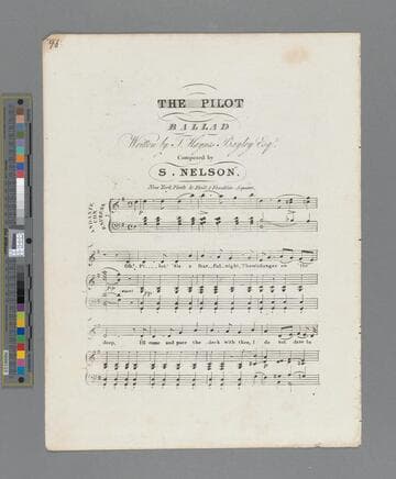 The pilot : ballad / written by T. Haynes Bayly Esqr. composed by S. Nelson