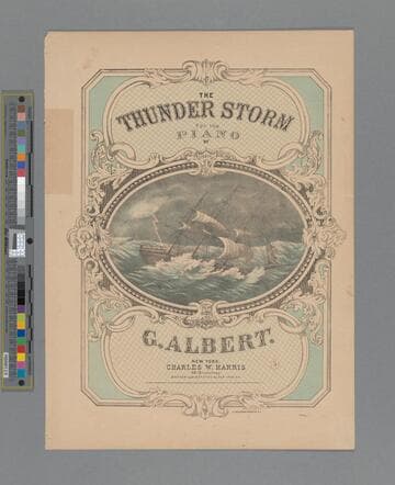The thunder storm : for the piano / by G. Albert