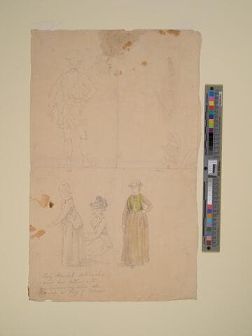 Study for General Fraser Mortally Wounded