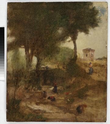 Sketch for Washing Day near Perugia