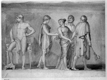 Brisis Leaving the Tent of Achilles