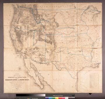 Map of the Territory of the United States from the Mississippi River to the Pacific Ocean