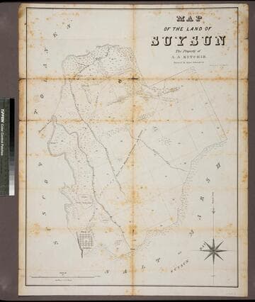 Map of the Land of Suysun : The property of A. A. Ritchie / Surveyed by Jasper OFarrell C E