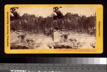 40. Long Ravine Bridge from the West. 56 miles from Sacramento