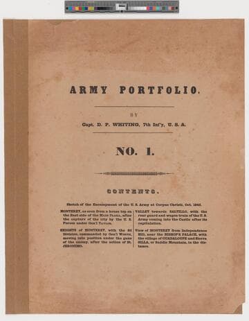 Army portfolio. By Capt. D. P. Whiting, 7th Inf'y, U.S.A. No. 1