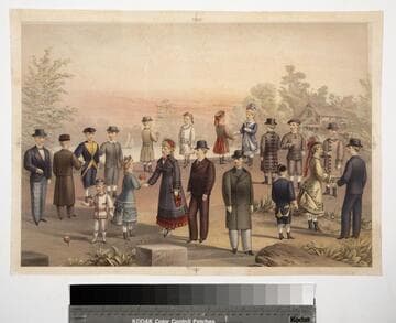 [Proof of fashion plate for children and young adults]