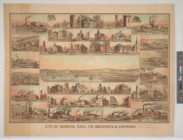 City of Ironton, Ohio. Its industries & environs