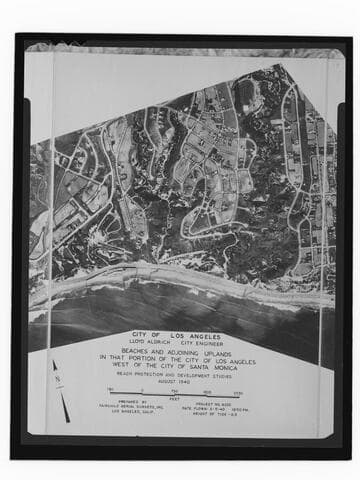 Beaches and adjoining uplands in that portion of the city of Los Angeles west of the city of Santa Monica