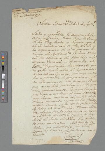 Sesión Extraord.a del 9 de Septi.e